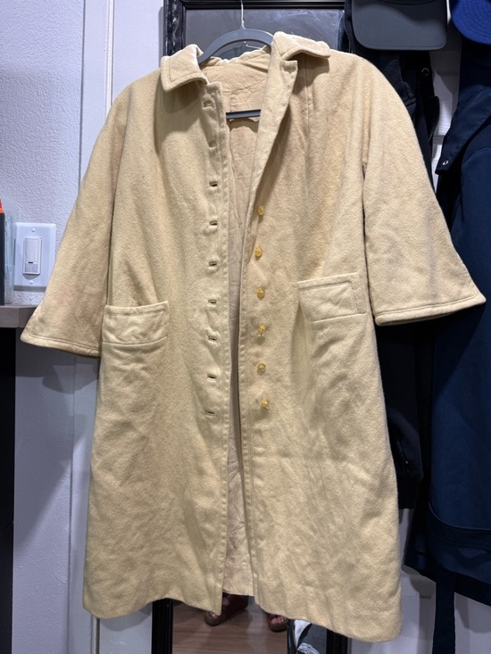 The Travalaire by Dumas Jackets & Blazers - Vintage Classic Pastel Yellow Women's Wool Coat